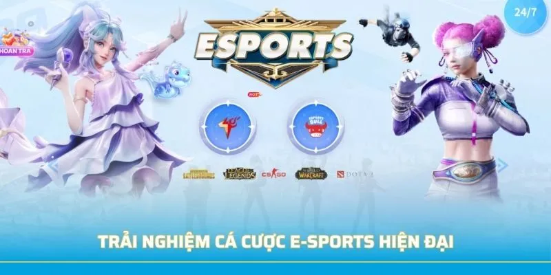 Trải nghiệm cá cược E-Sports hiện đại Trải nghiệm cá cược E-Sports hiện đại